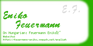 eniko feuermann business card